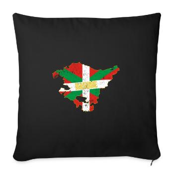 Euskaldunak Baskenland Euskal Herria Spanien - Sofakissenbezug 45 x 45 cm - Schwarz - Vorne