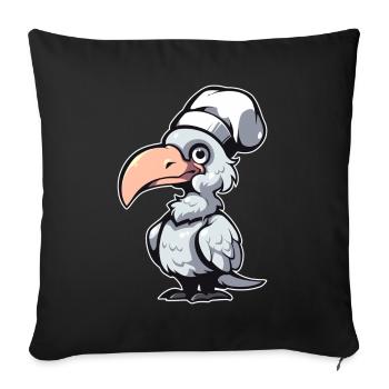 Bec-en-sabot Koch - Housse de coussin décorative 45 x 45 cm - noir - Devant