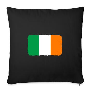 Ireland Flag Vintage Irish Flag Dublin - Sofa pillowcase 17,3'' x 17,3'' (45 x 45 cm) - black - Front