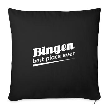 Bingen - Stadt best place ever - Sofakissenbezug 45 x 45 cm - Schwarz - Vorne