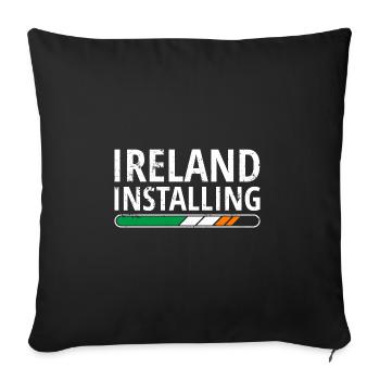 Ireland Flag Vintage Irish Flag Dublin - Sofa pillowcase 17,3'' x 17,3'' (45 x 45 cm) - black - Front
