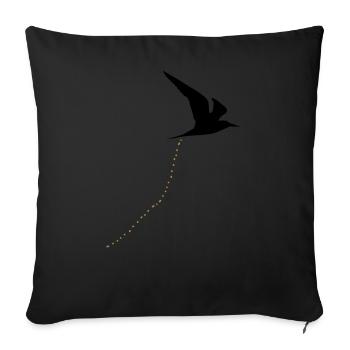 Kackvogel oiseaux merde oiseau merde 2c - Housse de coussin décorative 45 x 45 cm - noir - Devant