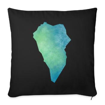 La Palma - Sofakissenbezug 45 x 45 cm - Schwarz - Vorne