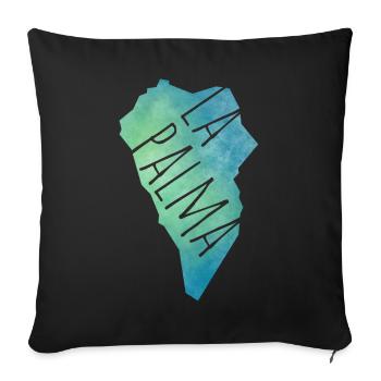 La Palma - Sofakissenbezug 45 x 45 cm - Schwarz - Vorne