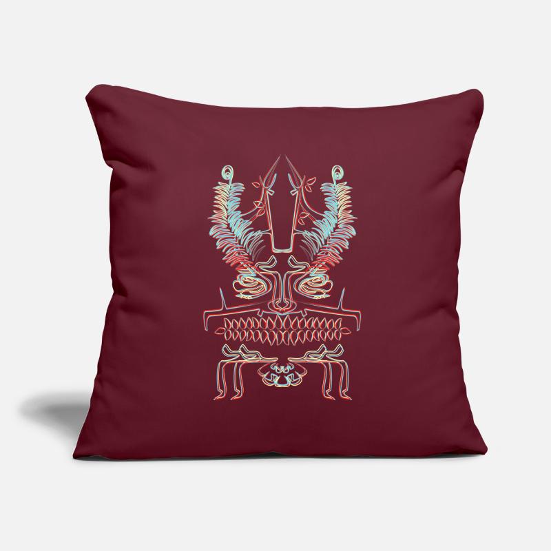 Psycho abstraction Sofa pillowcase 17,3'' x 17,3'' (45 x 45 cm)