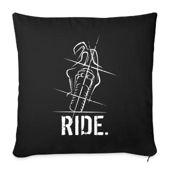 Superbike Supersport Motorcycle Biker Racing ride - Sofa pillowcase 17,3'' x 17,3'' (45 x 45 cm) - black - Front