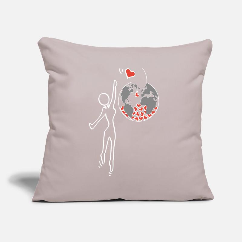 Gib Liebe Sofakissenbezug 45 x 45 cm