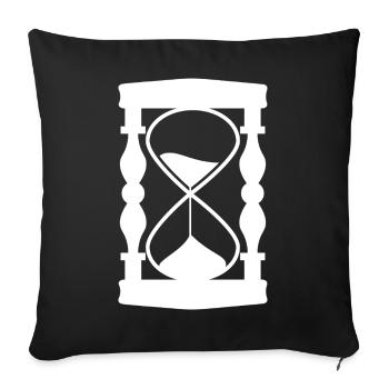 Hourglass - Sofa pillowcase 17,3'' x 17,3'' (45 x 45 cm) - black - Front