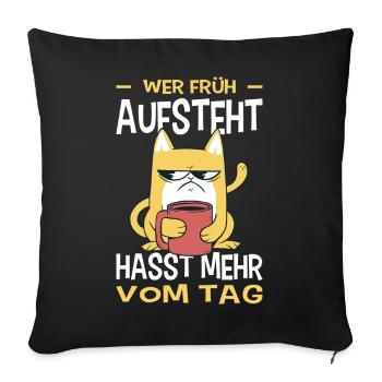 Funny Sayings Fun Outfits Irony Sarcasm - Sofa pillowcase 17,3'' x 17,3'' (45 x 45 cm) - black - Front