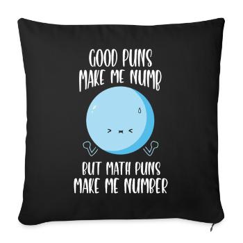 Professeur de mathématiques Dire Professeur de mathématiques drôle - Housse de coussin décorative 45 x 45 cm - noir - Devant