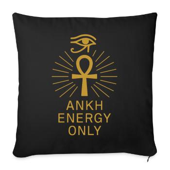 Pharaoh Archaeology in Ancient Egypt - Sofa pillowcase 17,3'' x 17,3'' (45 x 45 cm) - black - Front