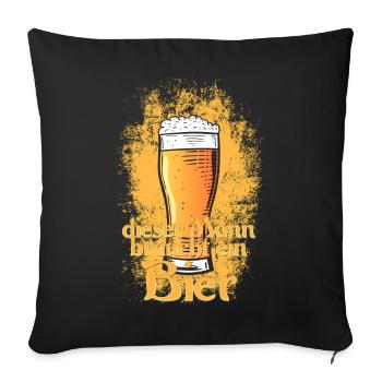 Cet homme a besoin d’une bière - Housse de coussin décorative 45 x 45 cm - noir - Devant