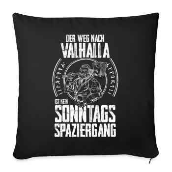 Medieval Shield Wall Medieval Market Viking - Sofa pillowcase 17,3'' x 17,3'' (45 x 45 cm) - black - Front