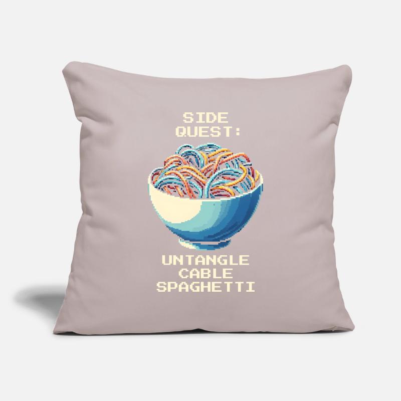 Cable clutter untangled | Cable management Sofa pillowcase 17,3'' x 17,3'' (45 x 45 cm)