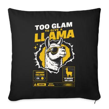 Conception de la coupe de fête de l’équipe des mariés - Housse de coussin décorative 45 x 45 cm - noir - Devant