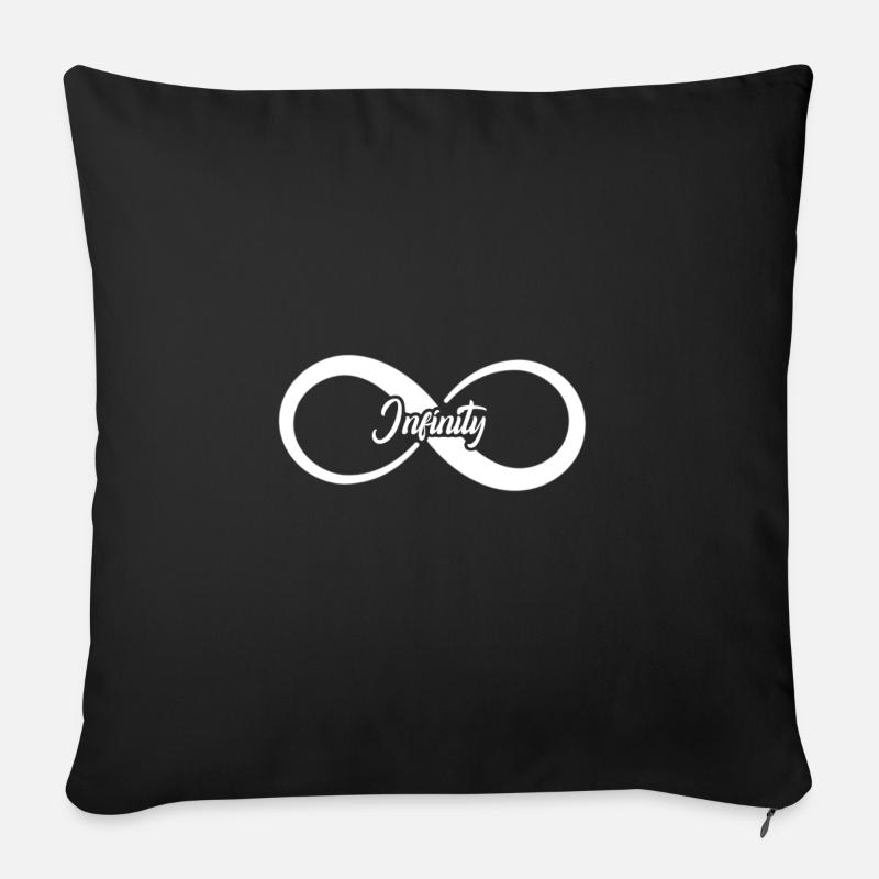 Infinity - Sofakissenbezug 45 x 45 cm - Schwarz