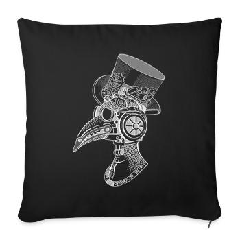 steampunk style - Housse de coussin décorative 45 x 45 cm - noir - Devant