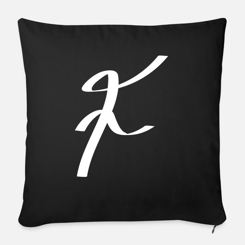 f - Sofakissenbezug 45 x 45 cm - Schwarz
