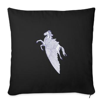 Pegasus - Sofakissenbezug 45 x 45 cm - Schwarz - Vorne