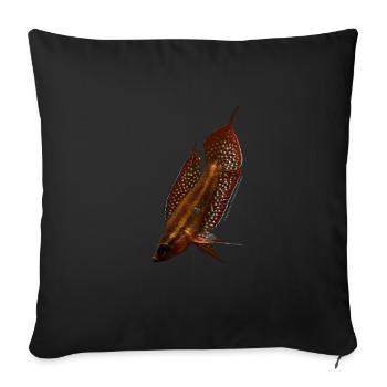 Parosphromenus linkei - Sofakissenbezug 45 x 45 cm - Schwarz - Vorne