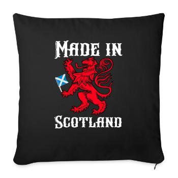 Made in Scotland - Sofakissenbezug 45 x 45 cm - Schwarz - Vorne
