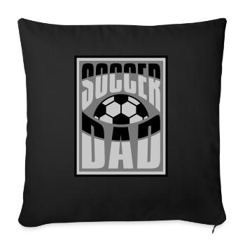 Hobby Sport Soccer Dad - Sofakissenbezug 45 x 45 cm - Schwarz - Vorne