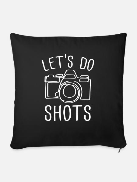 Lets Do Shots - Sofakissenbezug 45 x 45 cm - Schwarz