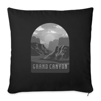 Grand Canyon Nationalpark Outfit Retro Grand - Sofakissenbezug 45 x 45 cm - Schwarz - Vorne