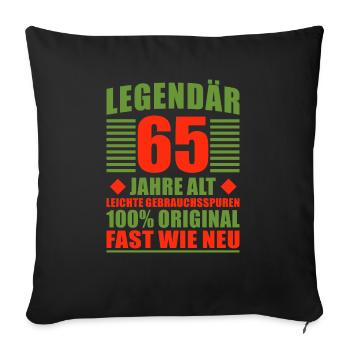 Legendär - Sofakissenbezug 45 x 45 cm - Schwarz - Vorne