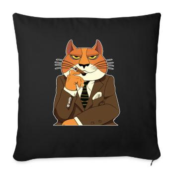 Cat Cat Cat Shirt Cat Gift Idea Kitten - Housse de coussin décorative 45 x 45 cm - noir - Devant