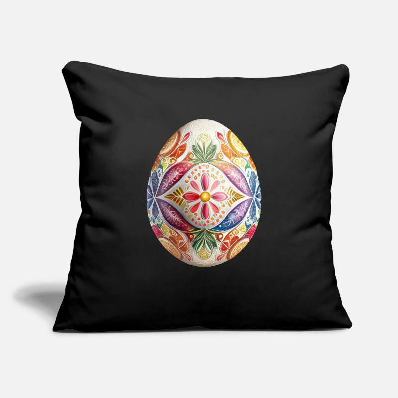 Colorful Easter egg and spring decoration Sofa pillowcase 17,3'' x 17,3'' (45 x 45 cm)