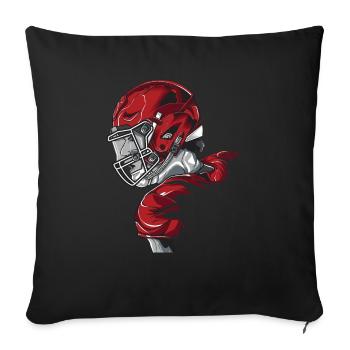 Joueurs - Housse de coussin décorative 45 x 45 cm - noir - Devant