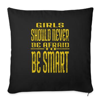 female abortion rights awesome feminine - Sofa pillowcase 17,3'' x 17,3'' (45 x 45 cm) - black - Front