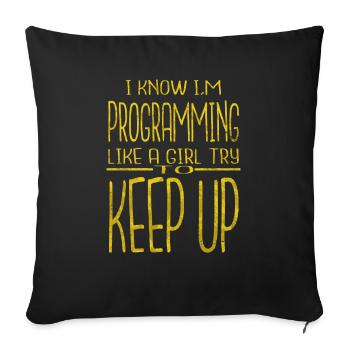 cool birthday geek birthday present idea awesome - Sofakissenbezug 45 x 45 cm - Schwarz - Vorne