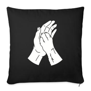 Animal Paw Hand - Sofa pillowcase 17,3'' x 17,3'' (45 x 45 cm) - black - Front