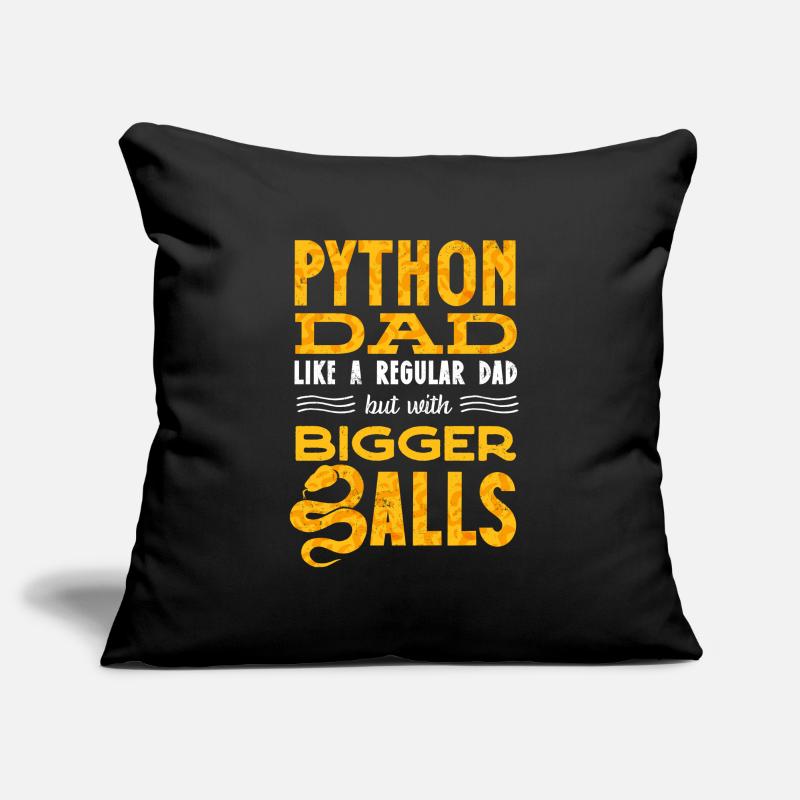Banana Ball Python Herpétologiste Python papa Housse de coussin décorative 45 x 45 cm