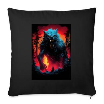 Werewolf Werwolf - Sofakissenbezug 45 x 45 cm - Schwarz - Vorne