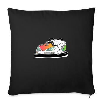Bumper Car Bumpr Fairground Ride Boxing Car Kirm - Sofa pillowcase 17,3'' x 17,3'' (45 x 45 cm) - black - Front