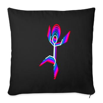 Dancer Tänzerin - Sofakissenbezug 45 x 45 cm - Schwarz - Vorne