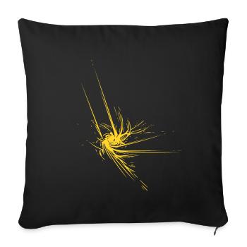 abstract star money - Sofa pillowcase 17,3'' x 17,3'' (45 x 45 cm) - black - Front