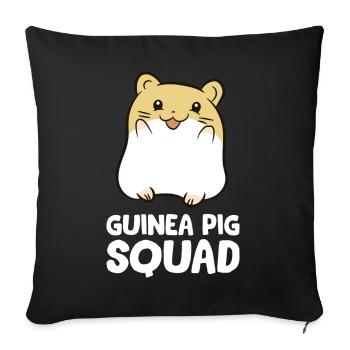 Guinea Pigs - Guinea Pig Squad - Sofa pillowcase 17,3'' x 17,3'' (45 x 45 cm) - black - Front