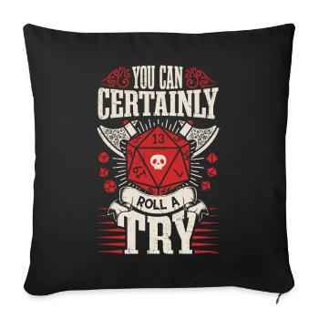 You can certainly try - RPG - Role-playing game - Sofa pillowcase 17,3'' x 17,3'' (45 x 45 cm) - black - Front