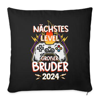 Next Level Big Brother 2024 - Sofa pillowcase 17,3'' x 17,3'' (45 x 45 cm) - black - Front