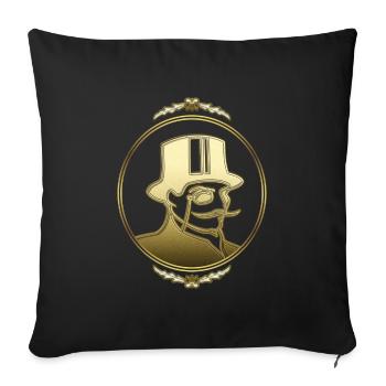 Arsene lupin OR - Housse de coussin décorative 45 x 45 cm - noir - Devant