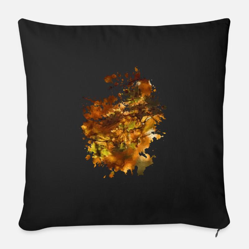 Herbst - Sofakissenbezug 45 x 45 cm - Schwarz