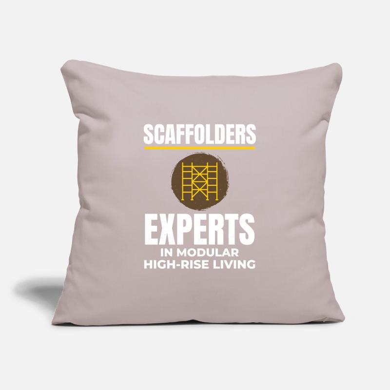 Plate-forme d’échafaudage d’échafaudage de constructeur d’échafaudages Housse de coussin décorative 45 x 45 cm