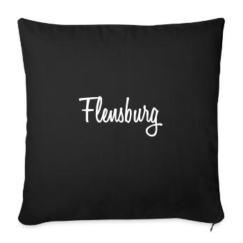 Flensburg - Sofakissenbezug 45 x 45 cm - Schwarz - Vorne