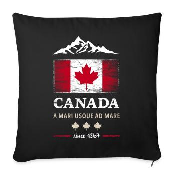 Canada Maple Vancouver Montreal Toronto Maple Leaf - Sofa pillowcase 17,3'' x 17,3'' (45 x 45 cm) - black - Front
