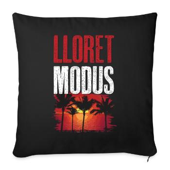 Lloret De Mar Modus - Sofakissenbezug 45 x 45 cm - Schwarz - Vorne