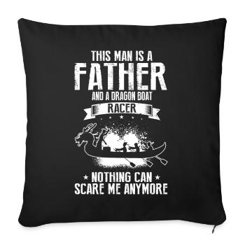 Chinese Boat Race for Dragon Boat Trainers - Sofa pillowcase 17,3'' x 17,3'' (45 x 45 cm) - black - Front